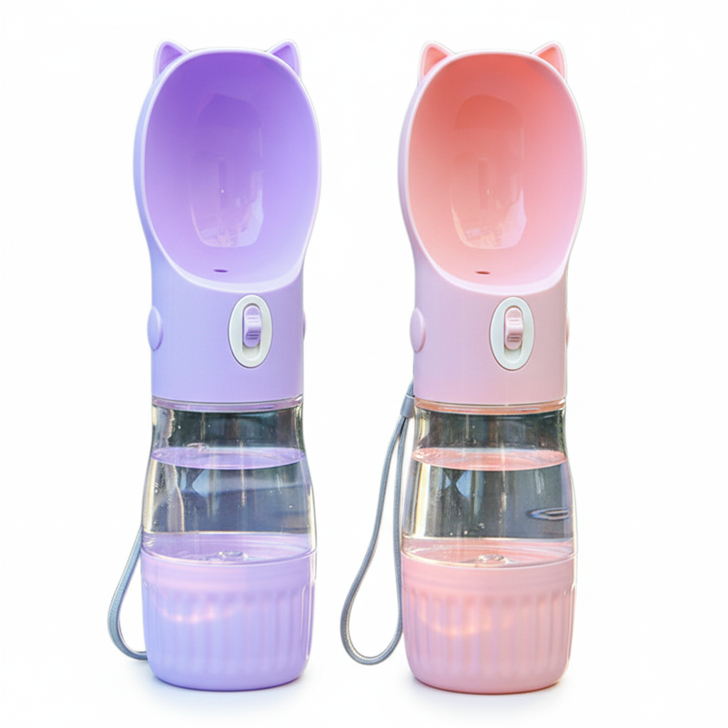 Portable Pet Travel Set – Water Bottle & Food Container