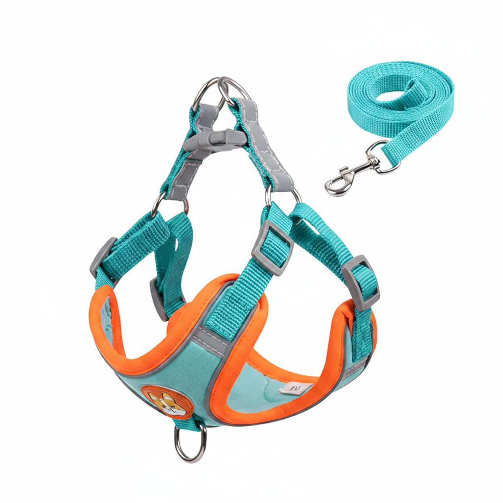 Dog & Cat Harness and Leash Set – No-Pull, Small Breeds